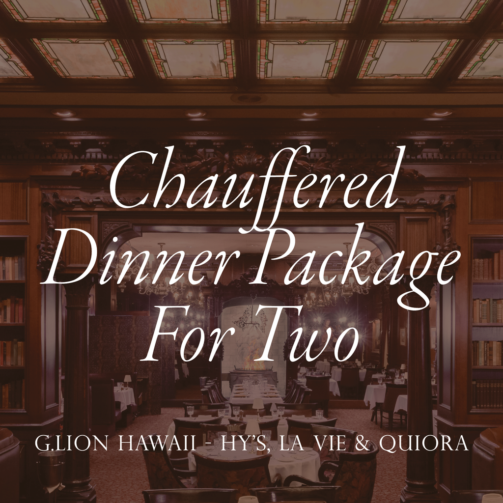 CHAUFFEURED DINNER PACKAGE FOR TWO