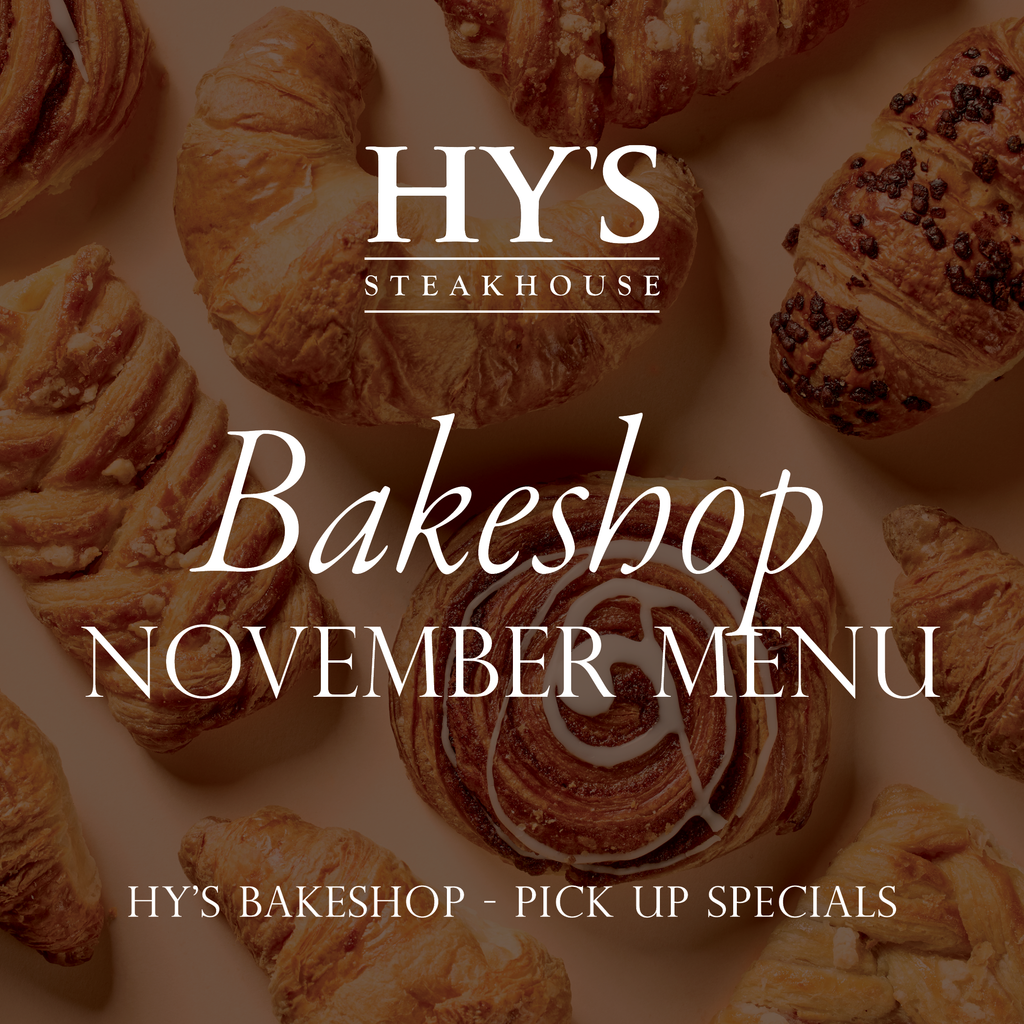 HY'S BAKESHOP · NOVEMBER MENU